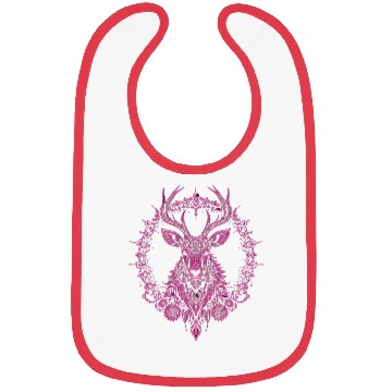 Discover Mandala Hirsch Deer Mystical Madalas Bibs