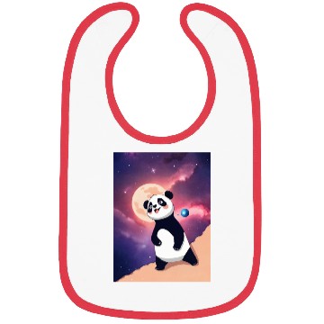 Discover Luna the Galaxy Panda Bibs