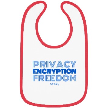 Discover Privacy encryption freedom Bibs