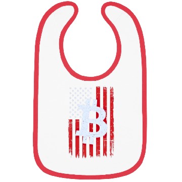 Discover Bitcoin American flag Bibs Crypto Trader Bibs