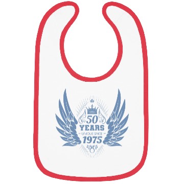 Discover 50th Birthday Unique Angel Crown Wings Bibs