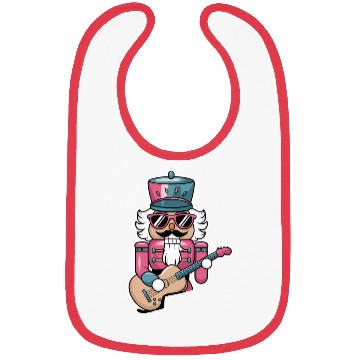 Discover Nutcracker Playing Guitar Bibs