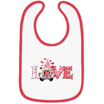 Discover Gnomes Valentines, Valentine Retro Bibs
