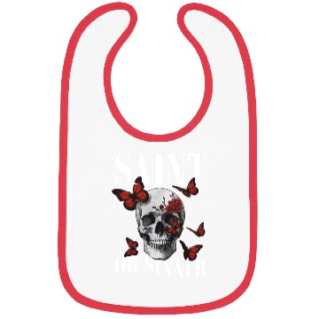 Discover Cool Butterfly Skull Bibs
