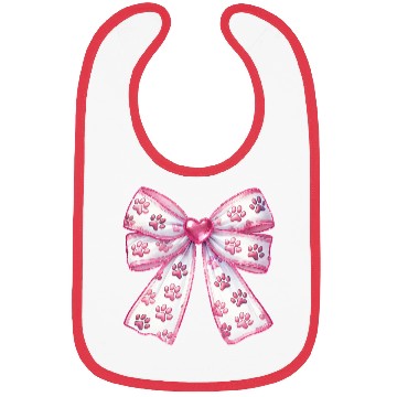 Discover Dog Lover Bow, Valentine Retro Bibs
