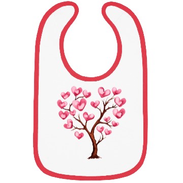 Discover Heart Tree, Valentines Day Bibs
