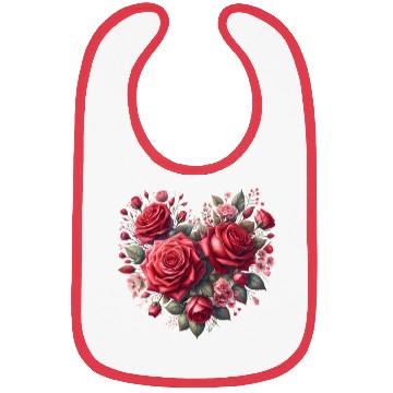 Discover Heart Roses, Valentine Retro Bibs