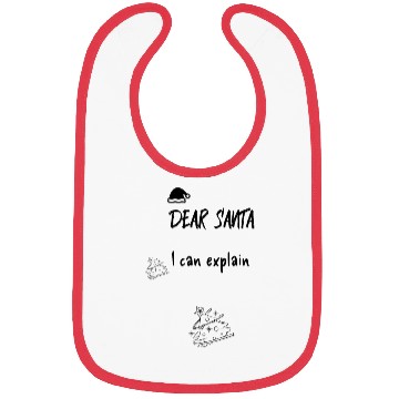 Discover Dear Santa I can explain Bibs