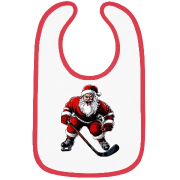 Discover Ice hockey player Santa Claus Bibs