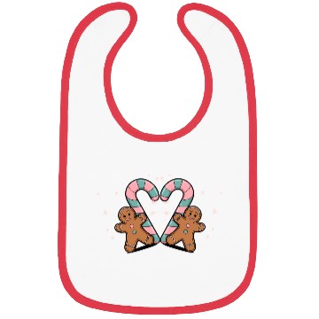 Discover Festive Candy Cane & Gingerbread Holidays Bibs