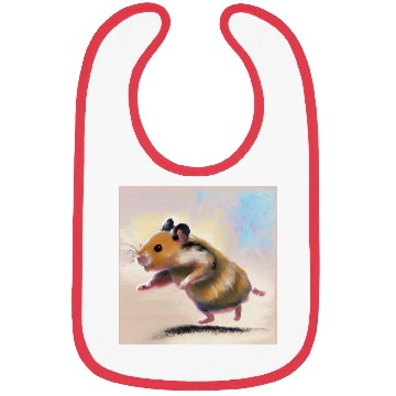 Discover Running away hamster Bibs