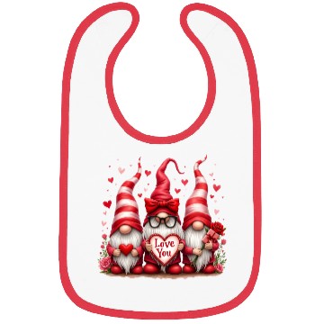 Discover Gnomes Valentines Revelin, Valentines Retro Bibs