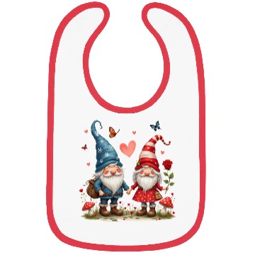 Discover Gnomes Valentines Revelin, Valentines Retro Bibs