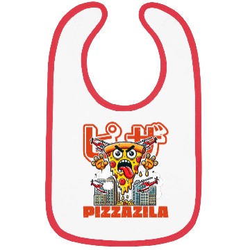 Discover Pizzazila Pizza Monster Lover Bibs