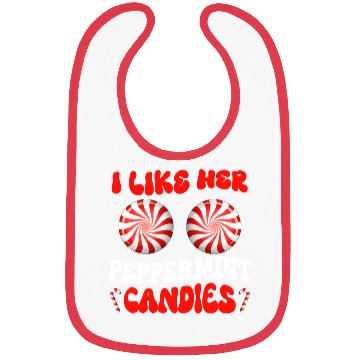 Discover I Like Her Peppermint Candies Couples Christmas Bibs