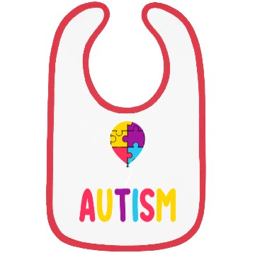 Discover Autism Awareness Balloon - Spread Love and Support Bibs
