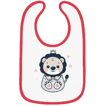 Discover cute lion cub Bibs