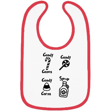 Discover Elf Candy Food Groups Bibs