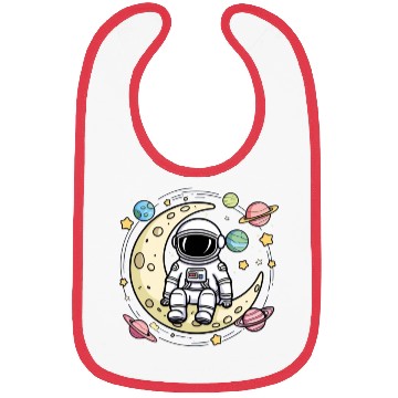 Discover Astronaut Bibs: Relaxing on the Moon
