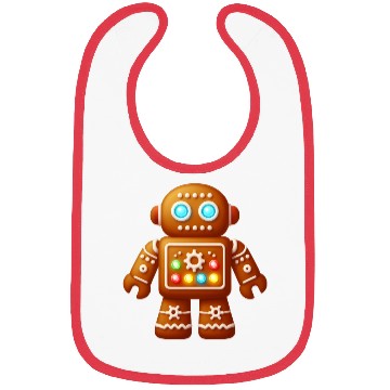 Discover GingerTech Technology Gingerbread Man Bibs