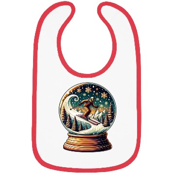 Discover Snow Globe Skiing Adventure Fantasy Bibs