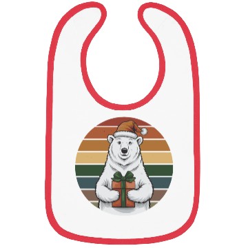 Discover Christmas Polar Bear Bibs