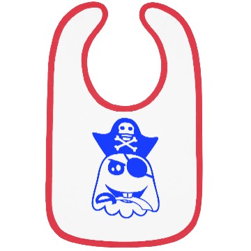 Discover Funny Pirate Ghost Funny Evil Cool Ghost Halloween Bibs