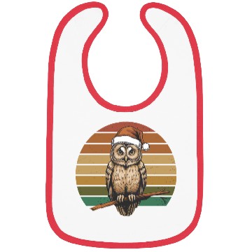 Discover Christmas Owl Bibs