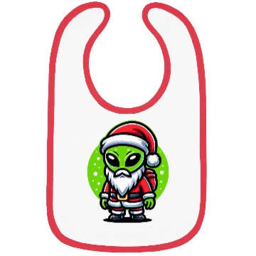 Discover Santa Alien Bibs