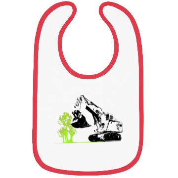 Discover Excavator Driver, Excavator, Tree, Construction Bibs