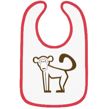 Discover Monkey, Primate, Evolution, Icon, Zoo, Circus Bibs