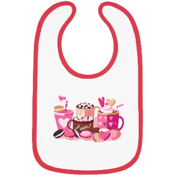 Discover Coffee Valentine Bibs