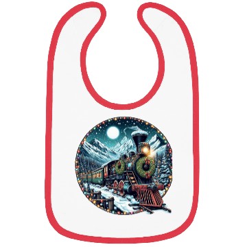 Discover Christmas Train Journey Bibs