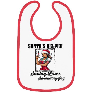 Discover Christmas Santa's nurse Bibs