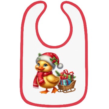 Discover Christmas Duck Bibs