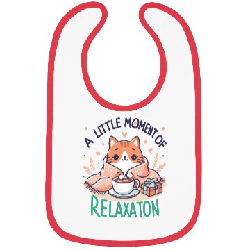Discover gift idea funny quote relaxation design kawaii cat Bibs