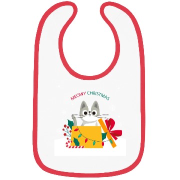 Discover Meowy Christmas Surprise! Bibs