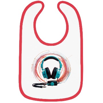 Discover Retro Tech Vibes Bibs – Neon Pastel Old
