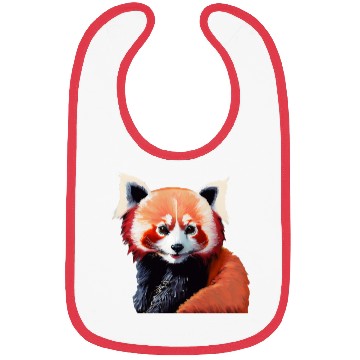 Discover Happy red panda Bibs