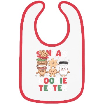 Discover Santa s Cookie Tester Bibs