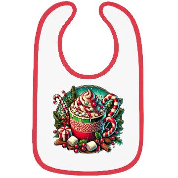 Discover Festive Hot Cocoa Christmas Delight Bibs