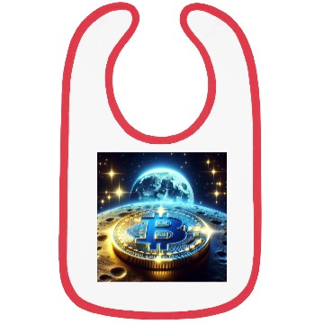 Discover Blue Gold Crypto Coin Bibs