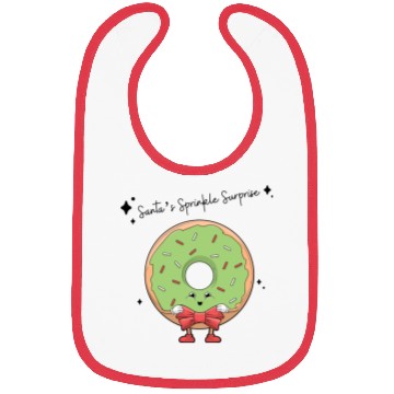 Discover Santa's Sprinkle Surprise Bibs