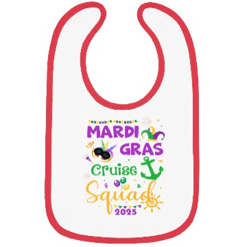 Discover Mardi Gras Cruise Squad 2025 Bibs