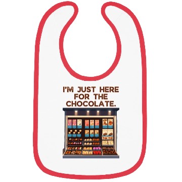 Discover I'm Just Here For the Chocolate Valentines Bibs