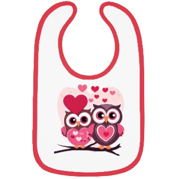 Discover Cute Valentines Owl Bibs