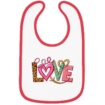 Discover Valentines Day, Valentine Retro Bibs