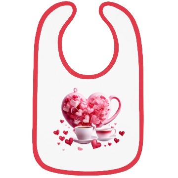Discover Valentines Day, Valentine Retro Bibs