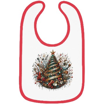 Discover Vintage Musical Christmas Tree Bibs