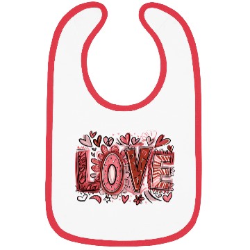 Discover Valentines Day, Valentine Retro Bibs